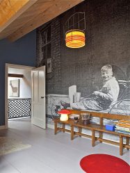 Fotobehang aan de muur in de woonkamer, slaapkamer, keuken en kind: 205+ Foto Aantrekkelijk interieur