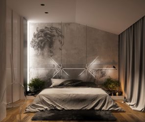 Foto carta da parati all'interno della camera da letto: 205+ (Foto) Belle idee per creare comfort