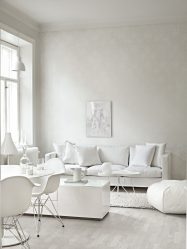 흰 눈 색깔의 거실 디자인 - 엘리트 명품을 만듭니다. 인테리어에 실제 스타일 솔루션의 135+ 사진