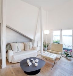 Oturma odasının beyaz kar renginde tasarımı - seçkin şaheserler yaratır. 135+ İç mekandaki gerçek stil çözümlerinin fotoğrafları