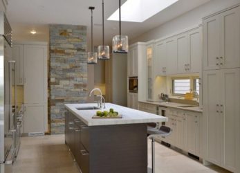 ديكور الحجر في المطبخ - 130 خيارات التصميم لتصاميم جميلة