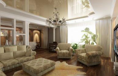 كيف يتم إعداد غرف المعيشة الكلاسيكية: نصائح التصميم (205+ صور)