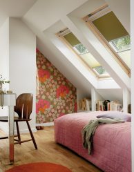 تصميم المنزل مع العلية (170+ صور) - خيارات الديكور الداخلي للغرفة
