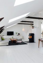 अटारी (170+ फोटो) के साथ घर का डिज़ाइन - कमरे की आंतरिक सजावट के विकल्प