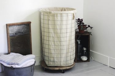 Кошница за пране в банята: 145+ (Снимка) Изградена, плетена, ъглова