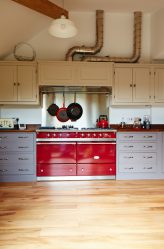 A magia da cor que afeta nossa percepção do interior: Design de uma cozinha vermelha em cores brilhantes (mais de 115 fotos)