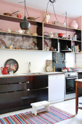 Mutfak iç nişi ile: Mutfak alanını doğru bir şekilde dekore ediyoruz (duvarda, pencerenin altında, köşede)