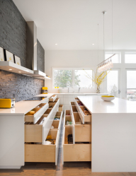 Interior dapur dengan niche: Kami menghias ruang dapur dengan betul (di dinding, di bawah tingkap, di sudut)