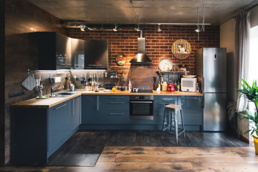 एक आला के साथ रसोई का इंटीरियर: हम रसोई की जगह को सही ढंग से सजाते हैं (दीवार में, खिड़की के नीचे, कोने में)