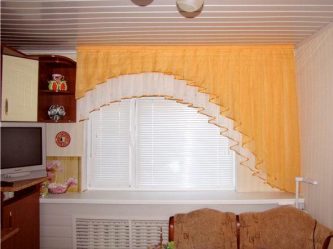 Diseñar cortinas de lambrequin en la cocina (145 + Foto): no es una tarea de registro fácil pero manejable