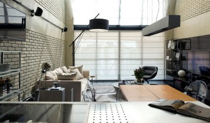 Loft-achtige appartementinterieur: 215+ Ontwerp foto's van onbeperkte ruimte voor zelfexpressie