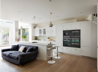 Hur sätter man en liten soffa i köket? 200+ (Foton) Mysiga köksinredning