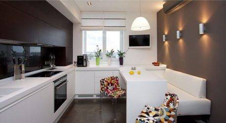 ¿Cómo poner un pequeño sofá en la cocina? 200+ (Fotos) interiores acogedores de cocina