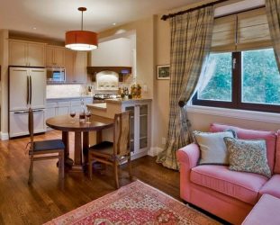 Mutfakta küçük bir kanepe nasıl yerleştirilir? 200+ (Fotoğraflar) Rahat mutfak iç mekanları