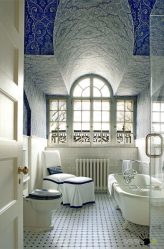 Pros and cons of the stretch ceiling in the bathroom: The best solution or fashion? (125+ Photos)