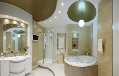 ข้อดีและข้อเสียของเพดานยืดในห้องน้ำ: ทางออกที่ดีที่สุดหรือแฟชั่น? (125+ ภาพ)