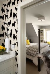 Wallpaper for painting - Pros and cons. 240+ (Photos) Interiors in the living room, bedroom, kitchen