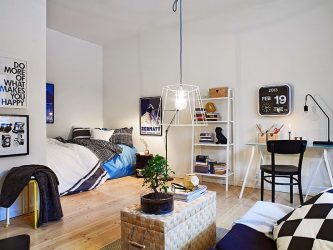 230+ Foto Interior Ideas 1a (monolocale) Appartamenti di 40 mq. Design moderno semplice ed elegante