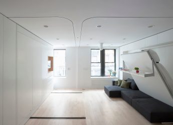230+ 사진 인테리어 아이디어 40 평방 미터의 1 (1 방) 아파트. 심플하고 세련된 현대적인 디자인