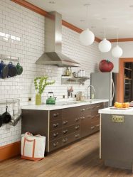 Väggdekoration i köket: 205+ Fotoalternativ (paneler, laminat, gips). Hur man kombinerar praktik med estetik?