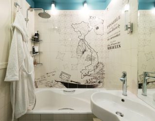 Options de carrelage de salle de bain: 185+ (Photo) options de mur