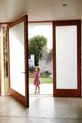 ทางเข้าประตูพลาสติกในบ้านส่วนตัว (145+ รูป): ทำอย่างไรและปลอดภัยและสวยงามอย่างไร