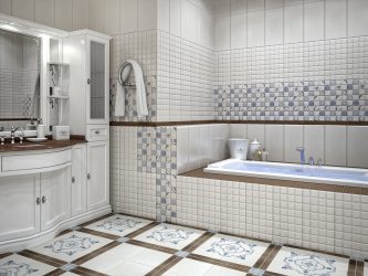 Ngói cho phòng tắm nhỏ (150+ Ảnh thiết kế): Sự kết hợp tối ưu giữa phong cách và trang trí