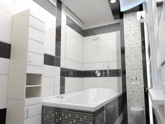 Πλακάκια για ένα μικρό μπάνιο (150+ Φωτογραφίες Σχεδιασμού): Ο βέλτιστος συνδυασμός στυλ και διακόσμησης