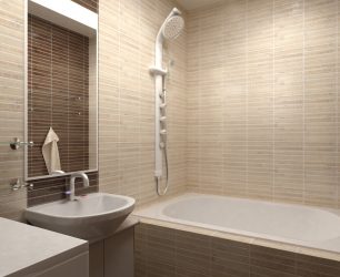 Tile for a small bathroom (150+ Design Photos): The optimal combination of style and decor