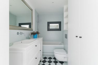 Плочка за малка баня (150+ дизайнерски снимки): Оптималната комбинация от стил и декор