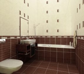 Jubin untuk bilik mandi kecil (150+ Design Photos): Gabungan optimum gaya dan hiasan