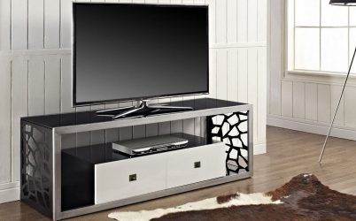 TV raft pe perete (295+ Fotografii): Design nuanțe (balamale, colț, sticlă)