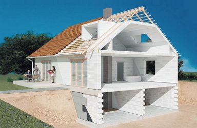 175+ Gambar Projek rumah dari blok konkrit Foam, atau Bagaimana dengan cepat membina mimpi?
