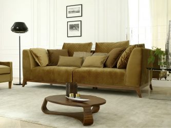 Moderni divani diritti e stretti con una zona notte dalla A alla Z (più di 175 foto nella cucina e nel soggiorno)