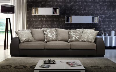 Moderni divani diritti e stretti con una zona notte dalla A alla Z (più di 175 foto nella cucina e nel soggiorno)
