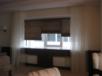 Roman curtains in the interior (205+ Photos) - Stylish window decoration with your own hands (step by step instructions)