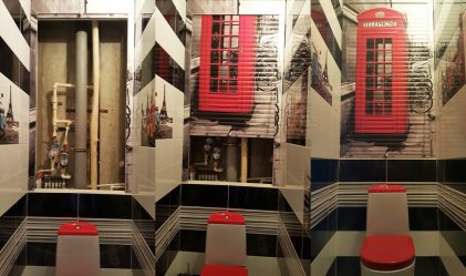 Fensterläden in der Toilette - Die Wahl des modernen Mannes. 70+ (Foto) Optionen und Nuancen ihrer Installation