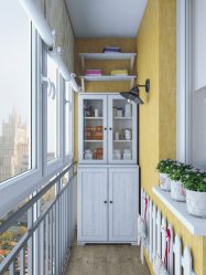 Design del balcone con armadio - risparmiamo spazio in appartamento (oltre 165 foto). Come realizzare un bellissimo armadio con le tue mani?