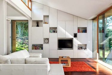 Vacker garderobsvägg i vardagsrummet: 140 + bilder av stor och modulär vägg