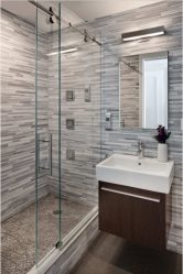 Η επιλογή των κουρτινών στο μπάνιο: 175+ (φωτογραφία) για το σχεδιασμό σας (ύφασμα, πλαστικό, γυαλί)