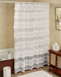A escolha de cortinas no banheiro: 175+ (foto) para o seu design (tecido, plástico, vidro)
