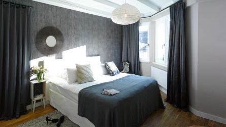 बेडरूम के लिए पर्दे के आधुनिक डिजाइन - महत्वपूर्ण विवरण, जिनके बारे में सभी को पता होना चाहिए