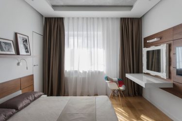 Yatak odası için perdeler: 265+ (Fotoğraflar) Modern tasarım yenilikleri