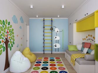 Muro svedese in un appartamento per bambini e adulti con le proprie mani (135+ foto)
