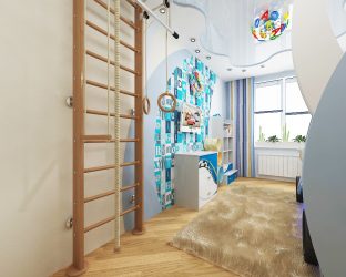 Muro svedese in un appartamento per bambini e adulti con le proprie mani (135+ foto)