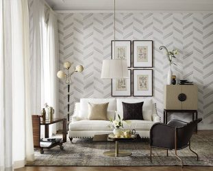 Interior design with gray wallpaper (140+ Photos): General rules for selection and combination