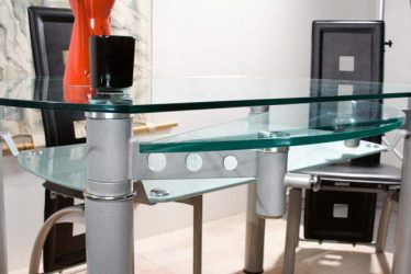Glasbord - pålitlighet och exklusivitet av inredningen. 285+ (Foto) alternativ med designer smak