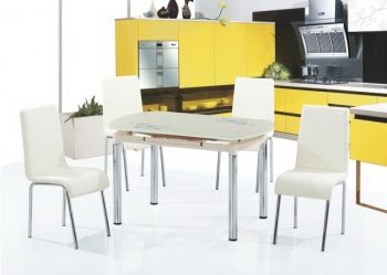 Tables en verre - fiabilité et exclusivité de l'intérieur. 285+ (Photo) options avec goût de designer