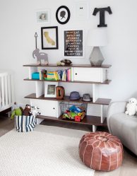 Rack for books and toys in the nursery: Simple and original do-it-yourself storage system solution (225 + Photo)