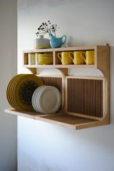 Essiccatore da cucina per i piatti nell'armadio (115+ foto) - built-in, angolo, acciaio inossidabile. Quale scegli?